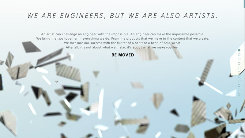 Sony Be Moved Website